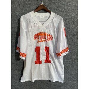 Santa Anita Park Autumn Jersey Mens 2XL White V-Neck Horse Racing WORLD 11 Mesh